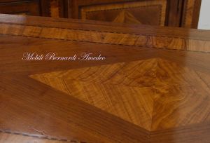 Classic style inlaid study desk handcrafted in solid wood